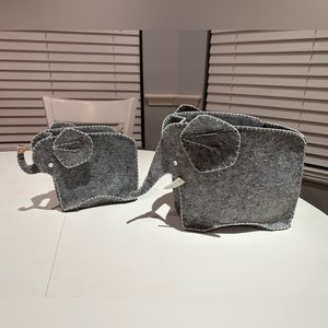 Pottery Barn Kids Elephant Holder Decor - set of 2